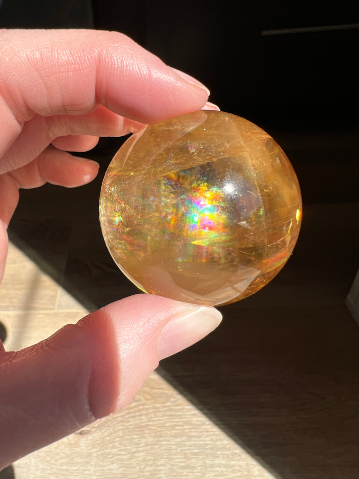 Honey Calcite Sphere | 48mm 136g