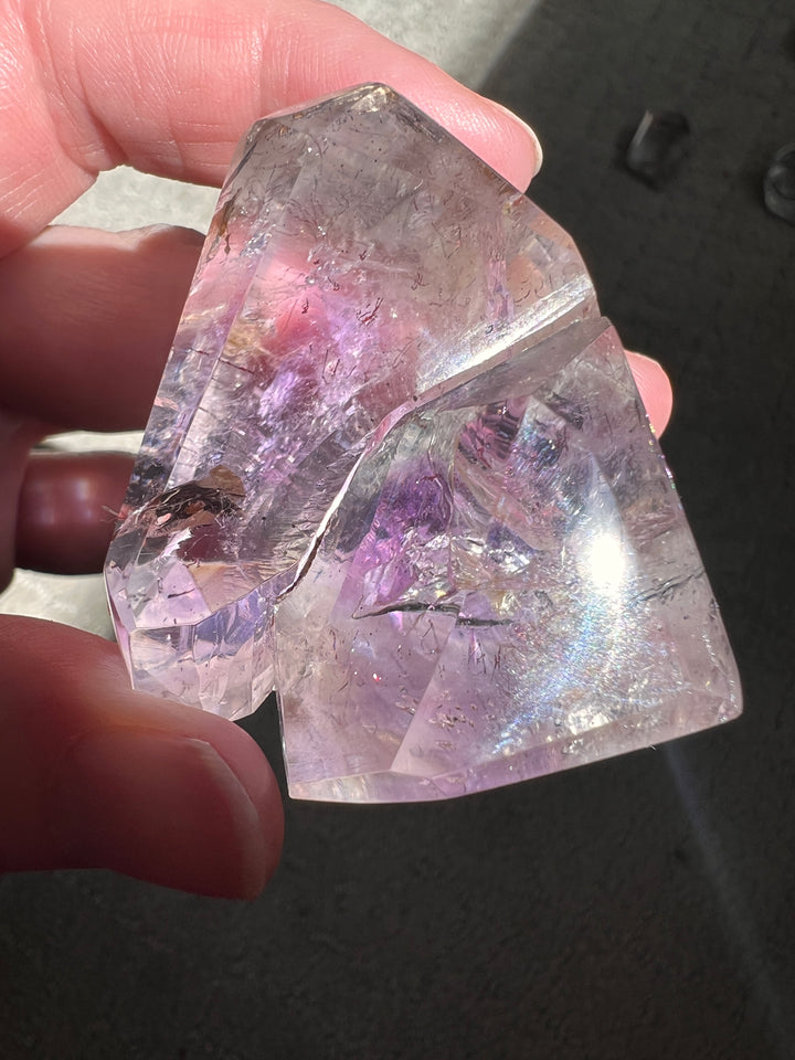 HUGE Pink Fire Quartz w/Amethyst (4) | 84.3g