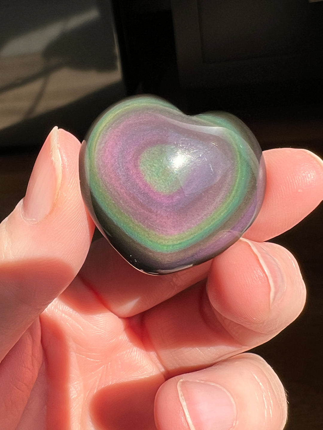 Rainbow Obsidian Heart (39)