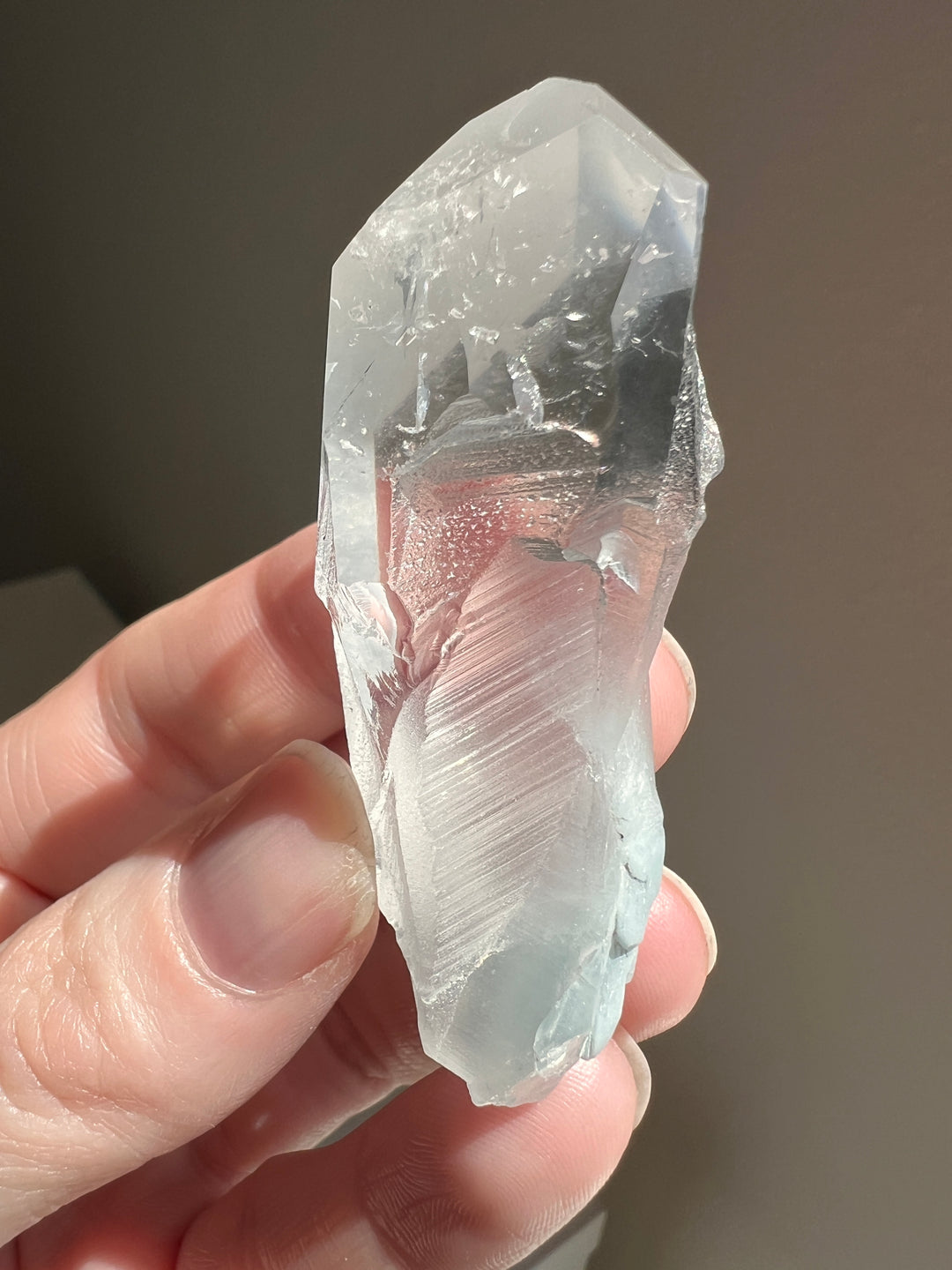 Partially Polished Blue Tara Quartz (8) | 40g