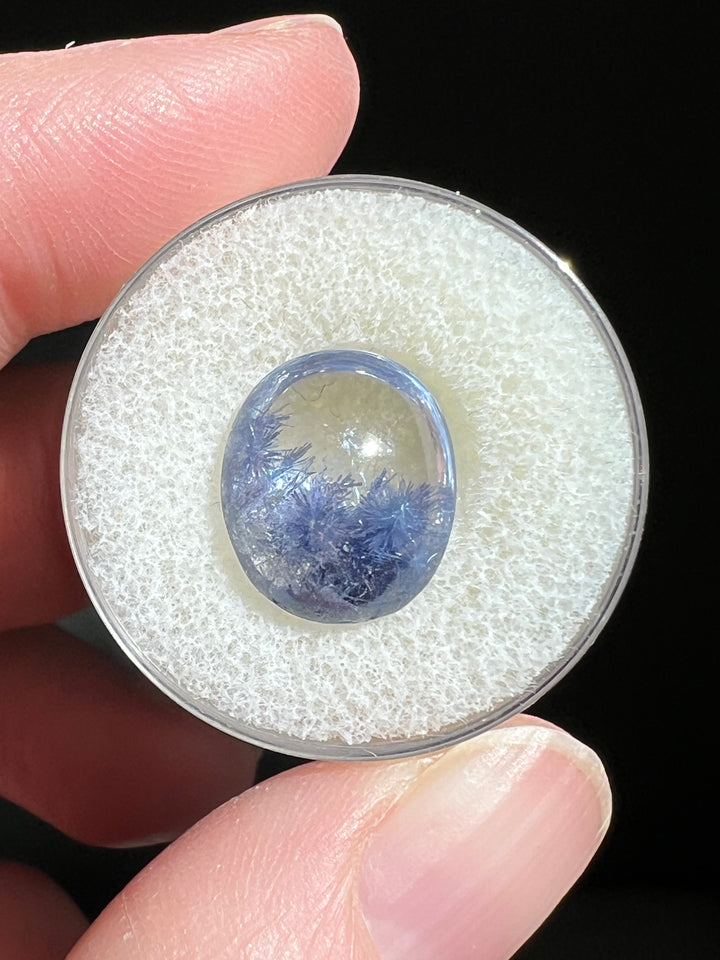 Dumortierite in Quartz Cabochon | 6.5 Carats