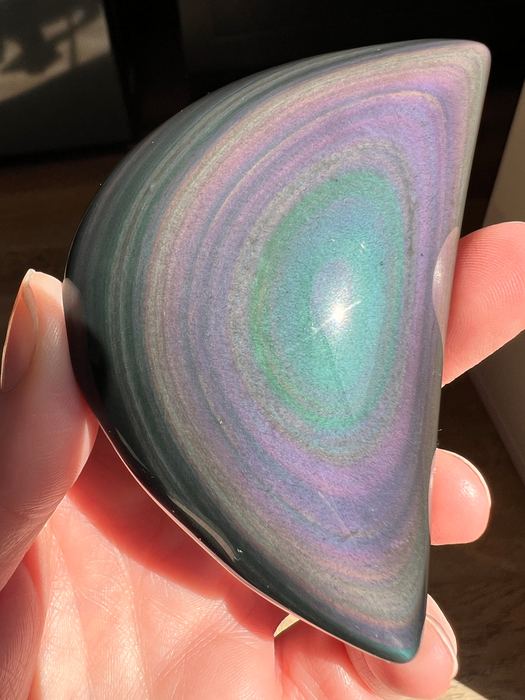 Rainbow Obsidian Moon (25) | 135g