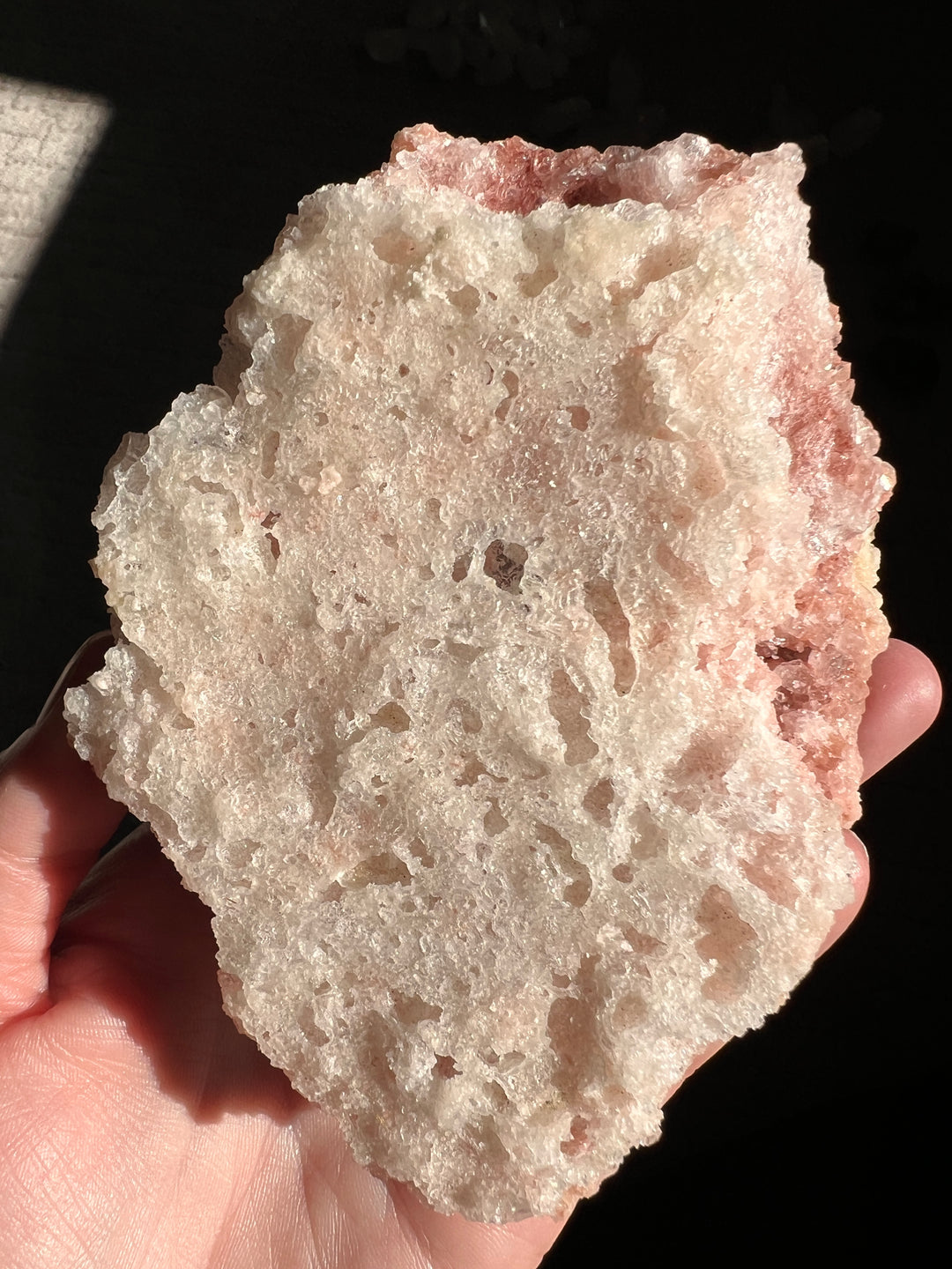Pink Halite Double Bubble Enhydro (4) | 264.3g