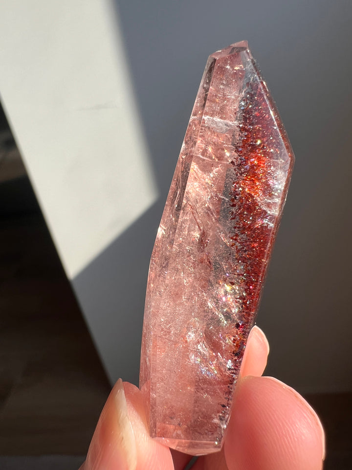 High Quality Sparkly Red Hematite included Quartz (2) | 24.5g