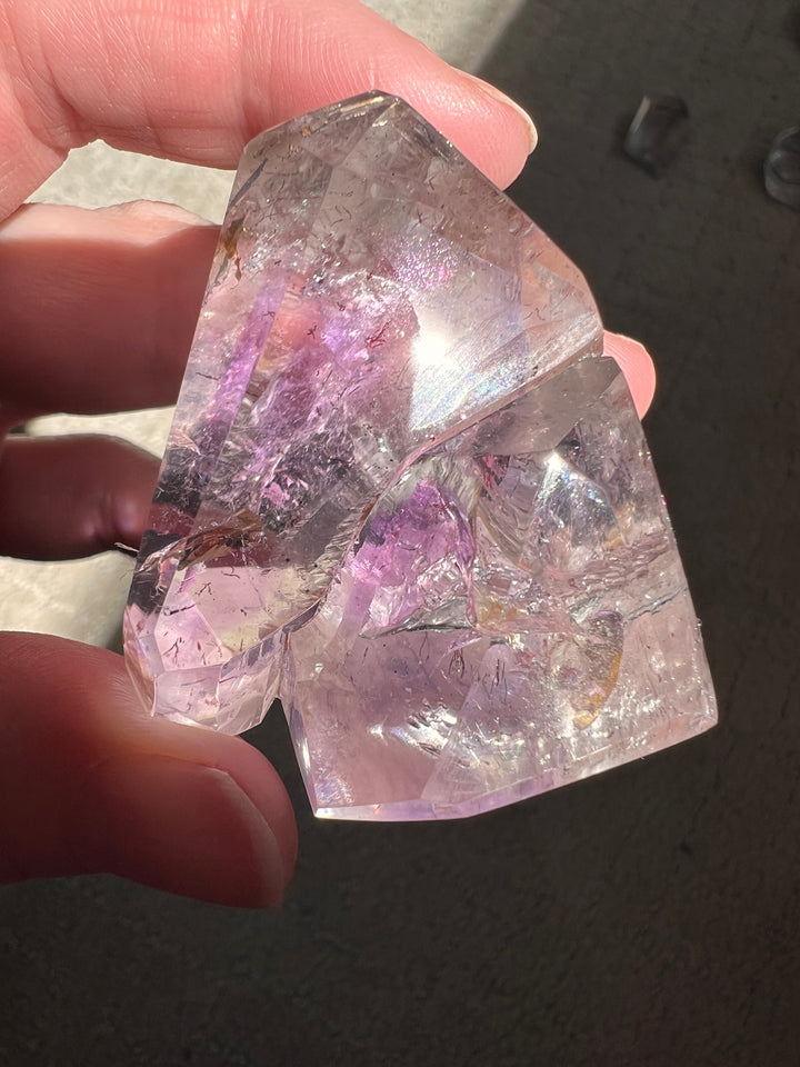 HUGE Pink Fire Quartz w/Amethyst (4) | 84.3g