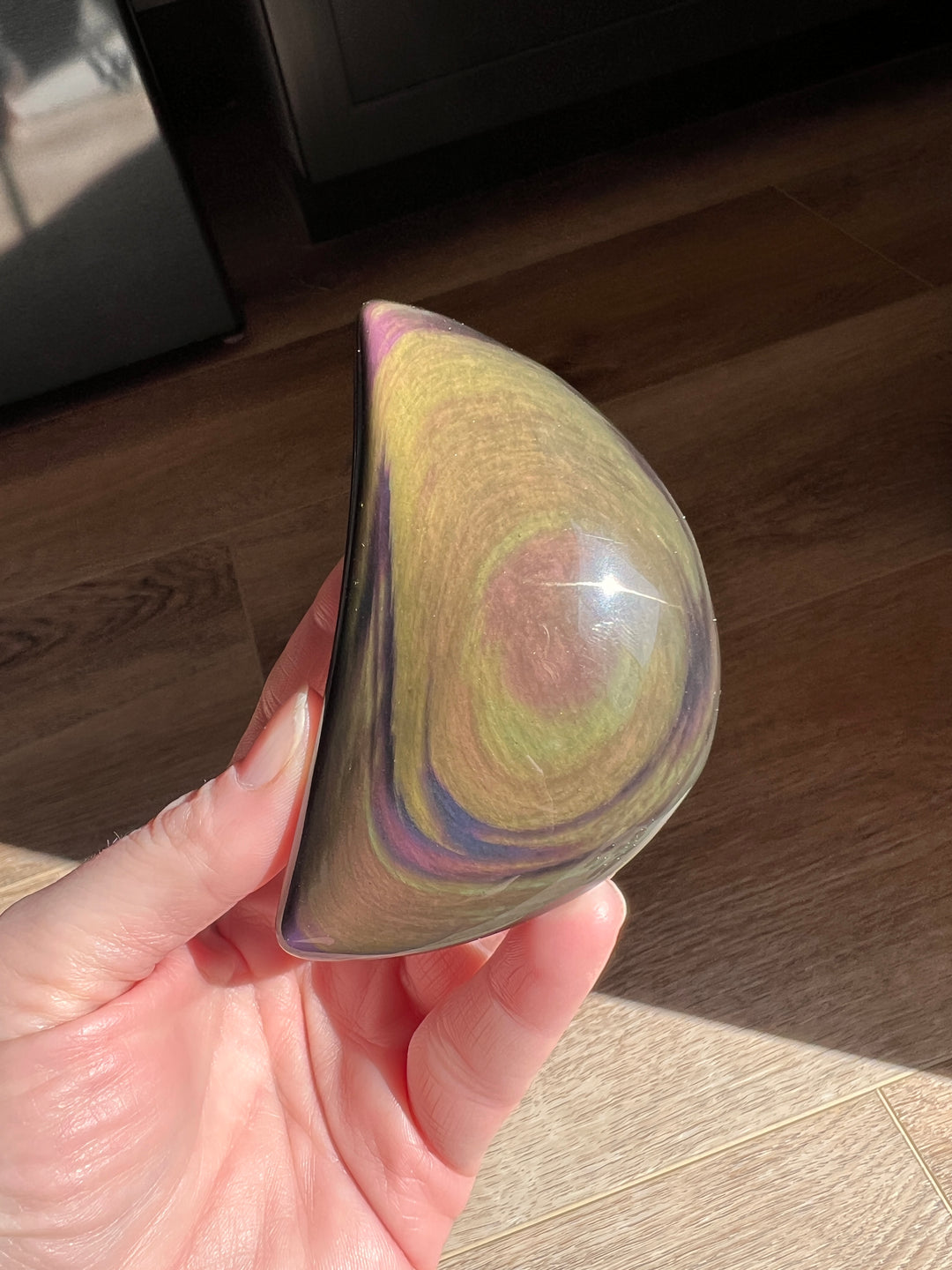 Rainbow Obsidian Moon (21) | 136g