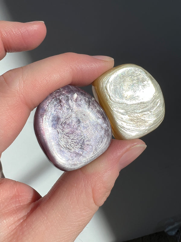 Golden Mica & Gem Lepidolite Bundle 8