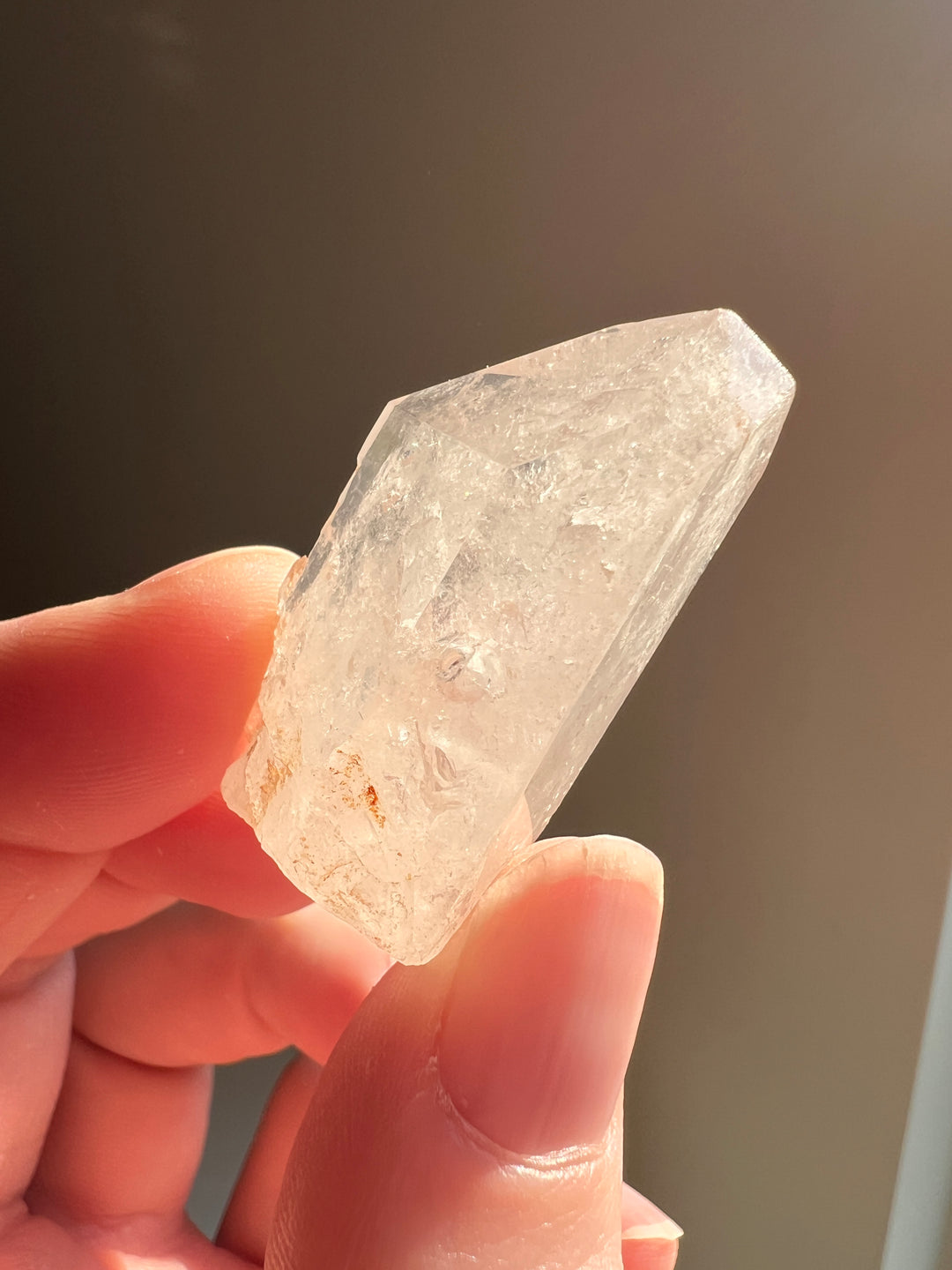 Partially Polished Quartz Enhydro (9) | 15.1g