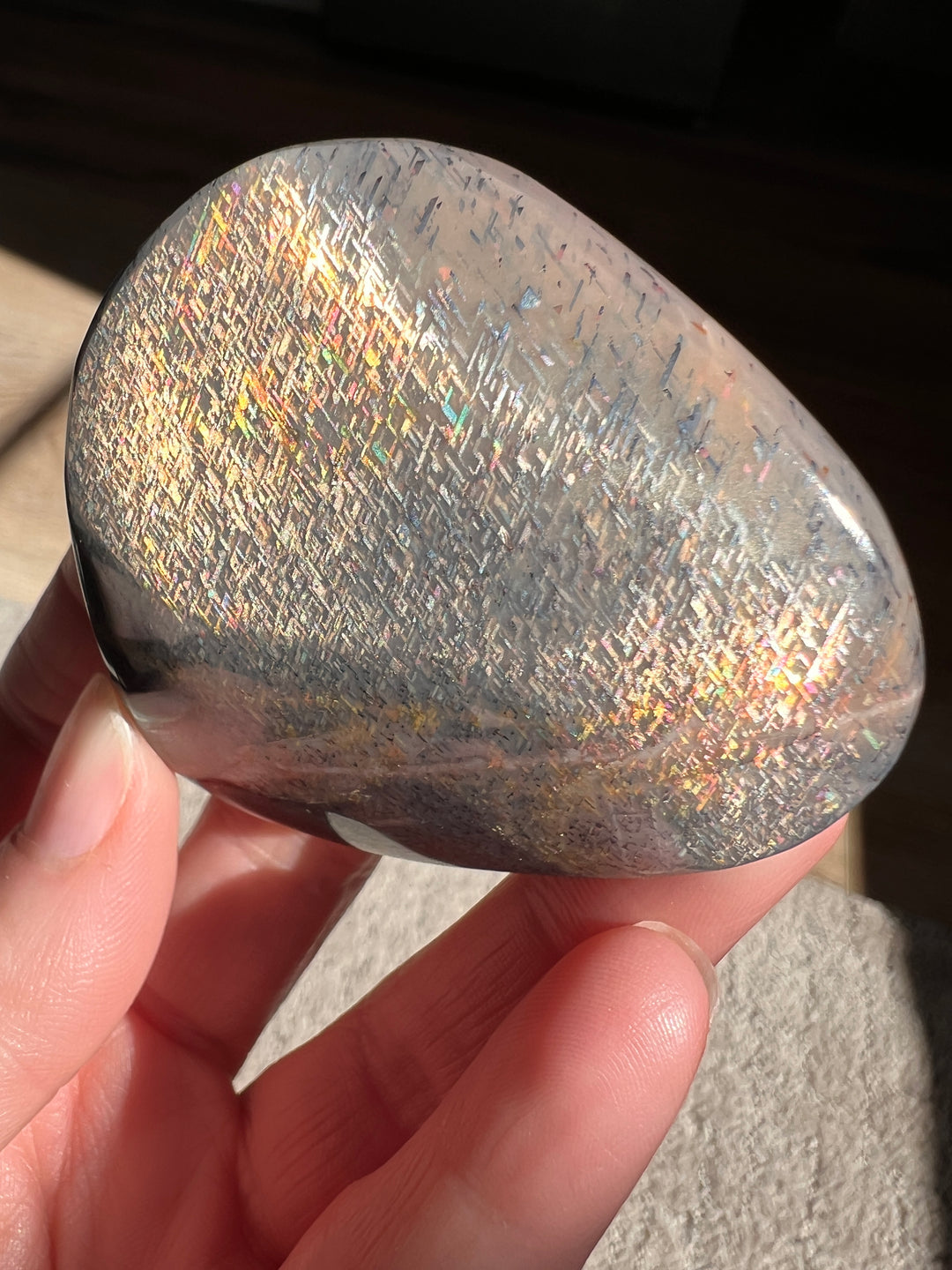 Tanzania Lattice Sunstone(7) | 94.6g