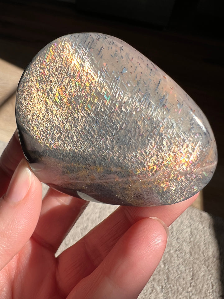 Tanzania Lattice Sunstone(7) | 94.6g