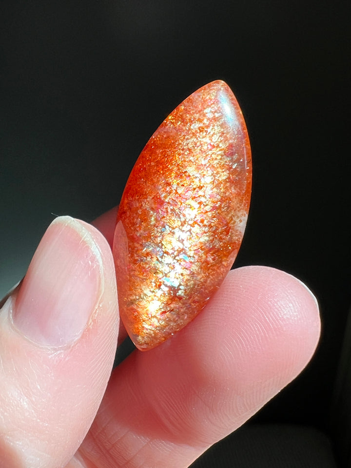 High Grade Confetti Sunstone | Blinding Flash and Hematite Glitter