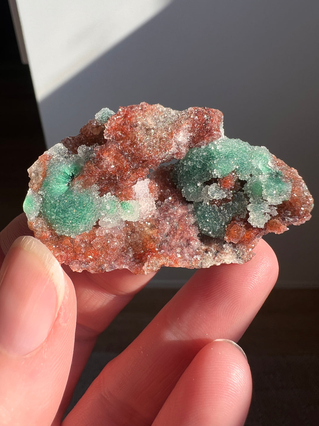 Sugar Malachite with Hematite (1) | 18.7g