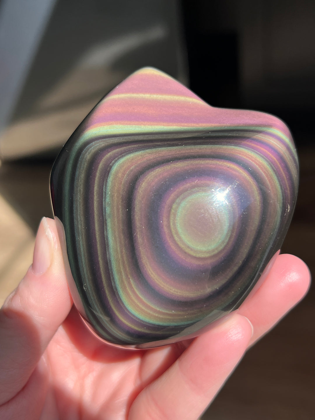 INCREDIBLE Rainbow Obsidian Star (45) | 192g