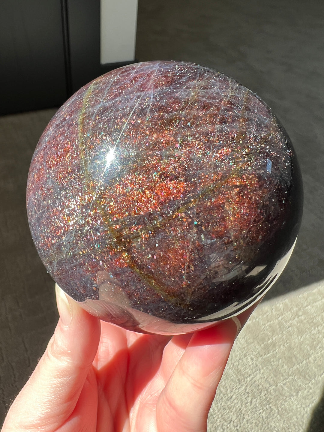 Confetti Iolite Sphere | 90mm Over 2 lbs