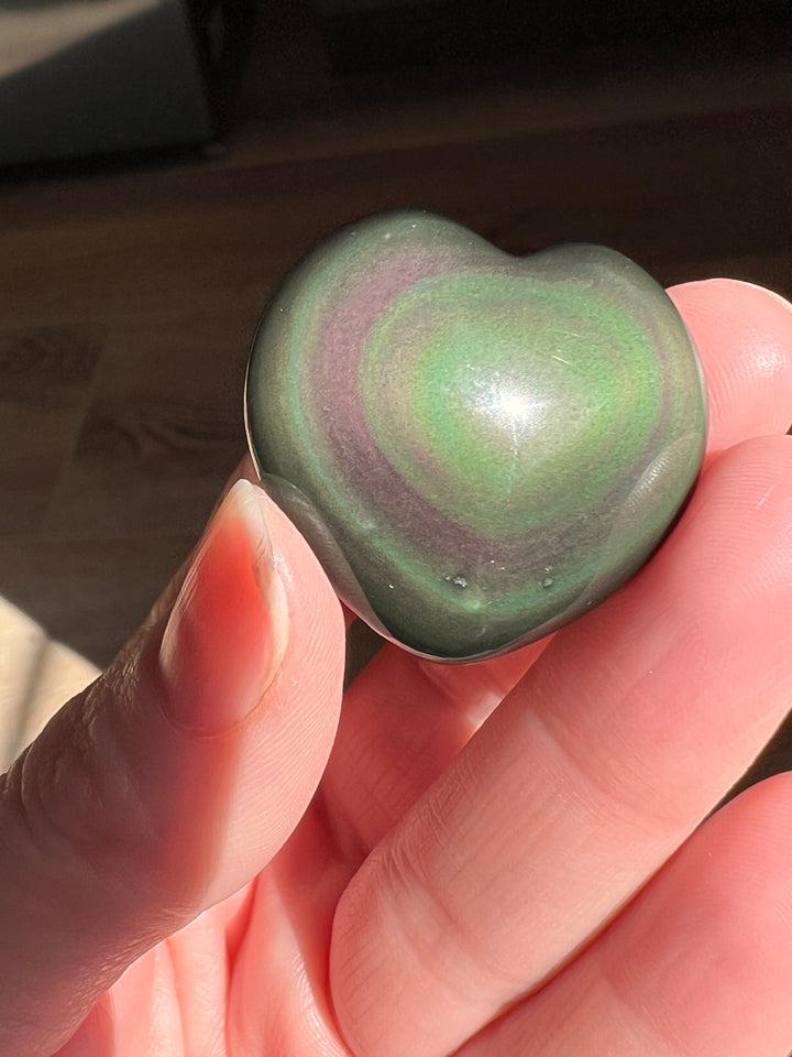 Rainbow Obsidian Heart (29)