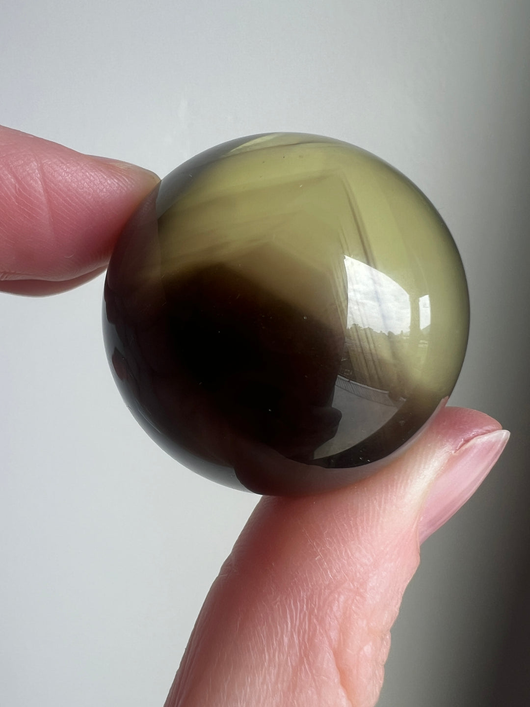 High Grade Smoky Quartz Sphere with Phantoms | 58g 35mm