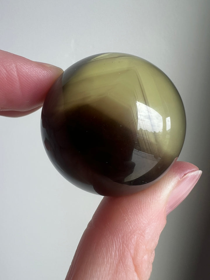 High Grade Smoky Quartz Sphere with Phantoms | 58g 35mm