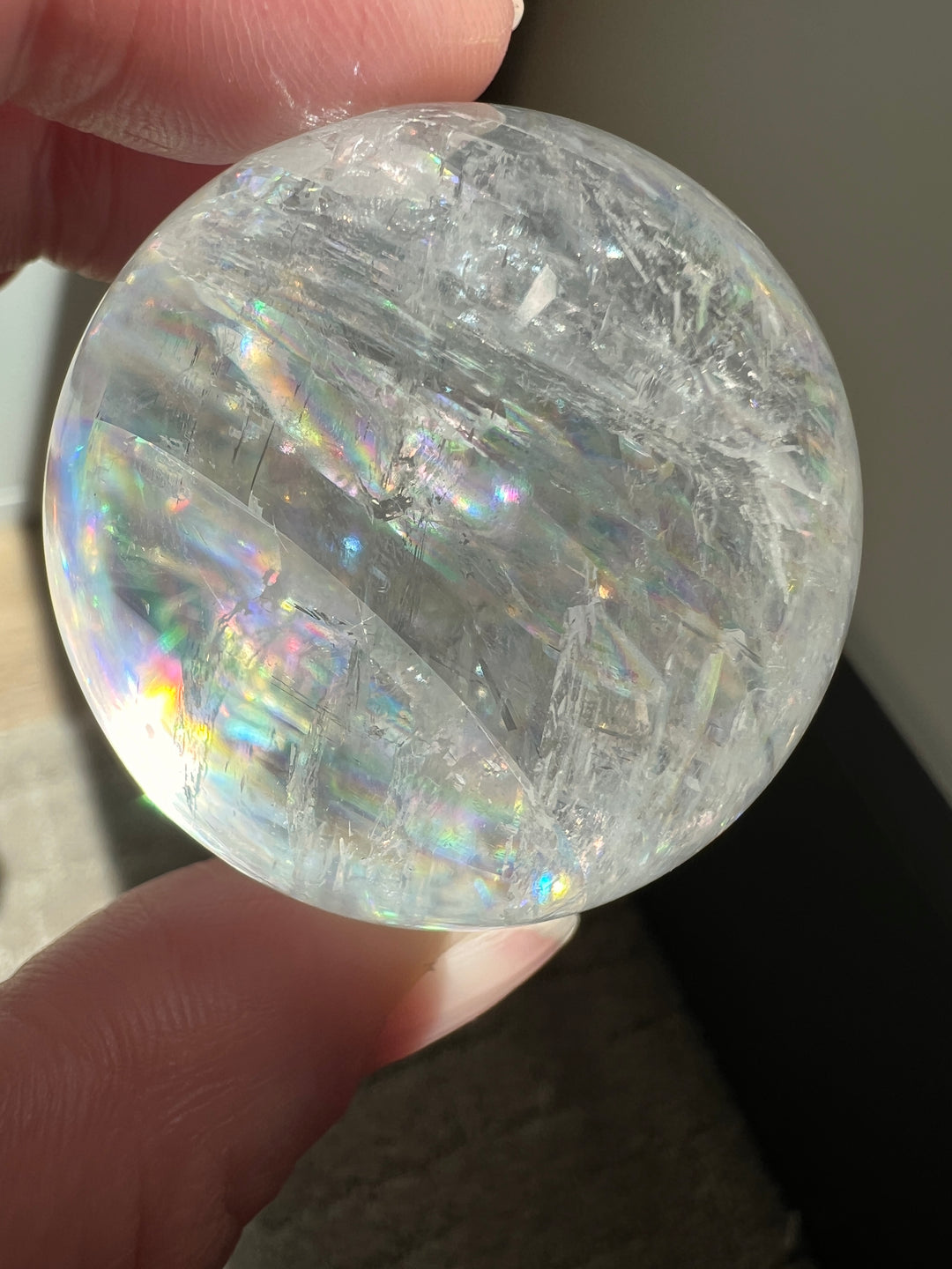 Optical Calcite Sphere (19) | 95.8g 40mm