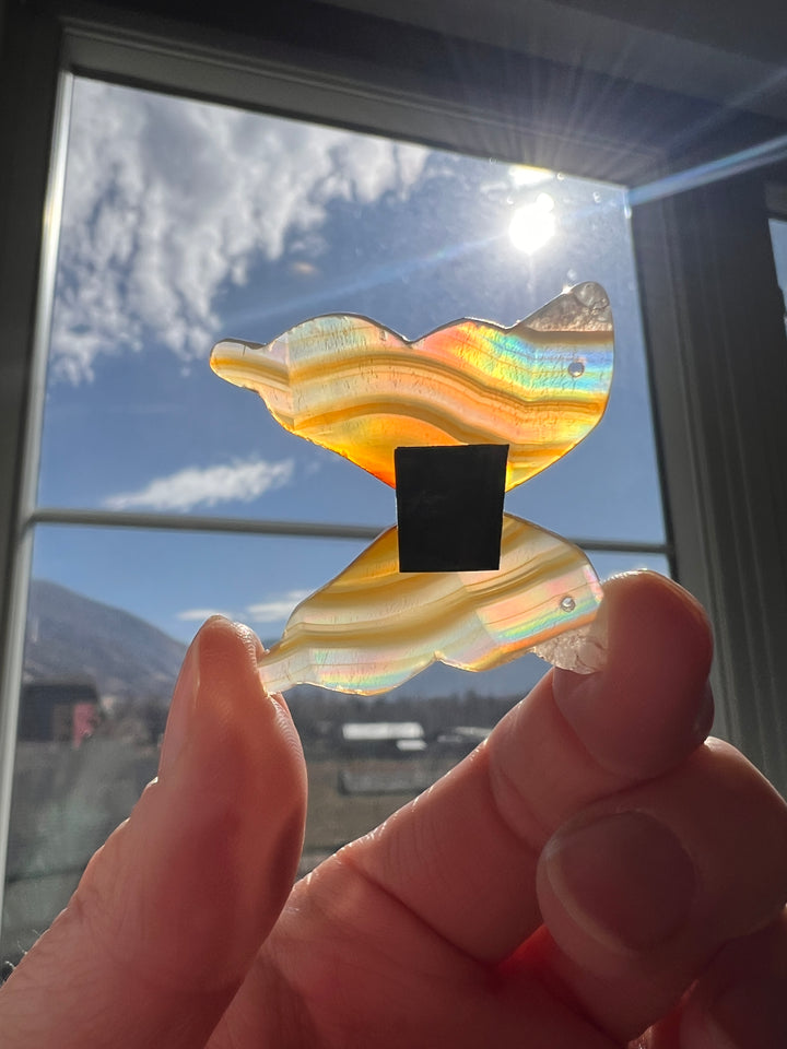 Iris Agate Drilled Butteryfly Wings (26)