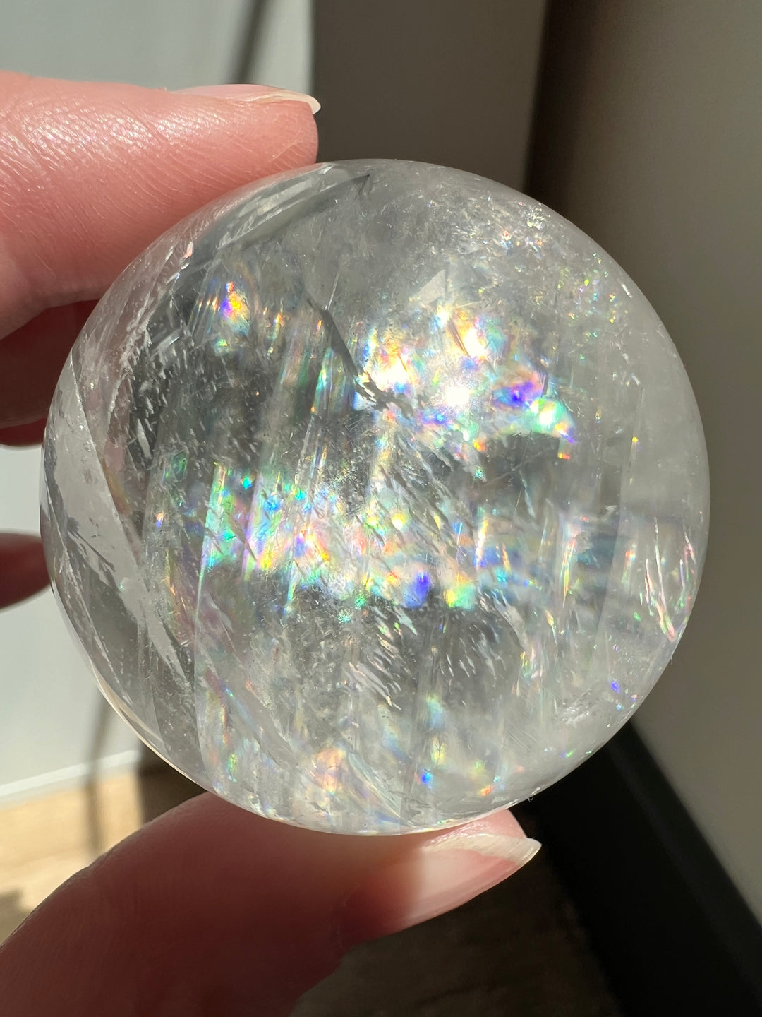 Optical Calcite Sphere (8) | 131.4g 45mm