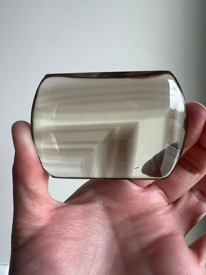 High Grade Smoky Quartz polished Palmstone | 121g
