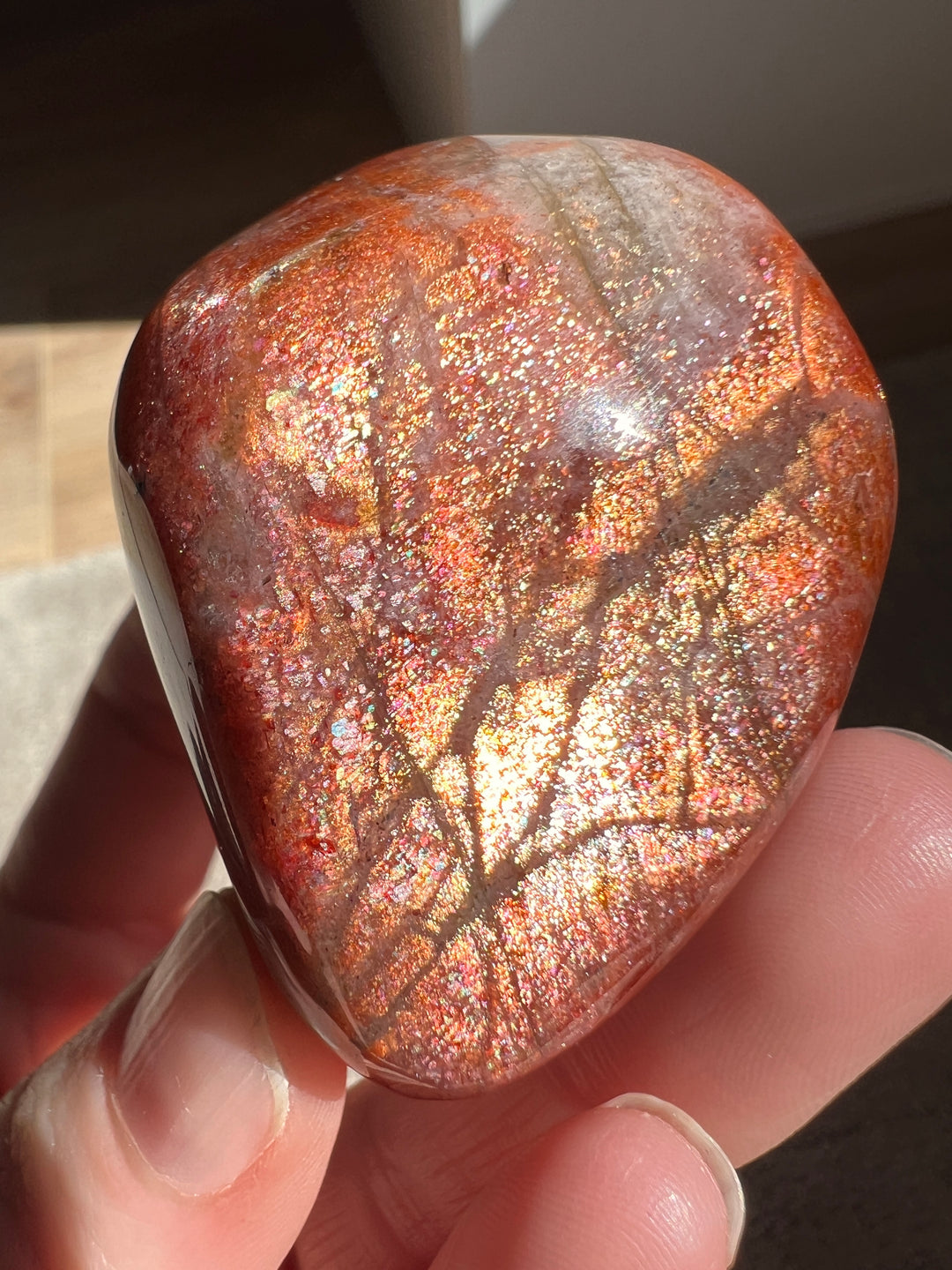 Tanzania Red Sunstone (8) | 120.5g
