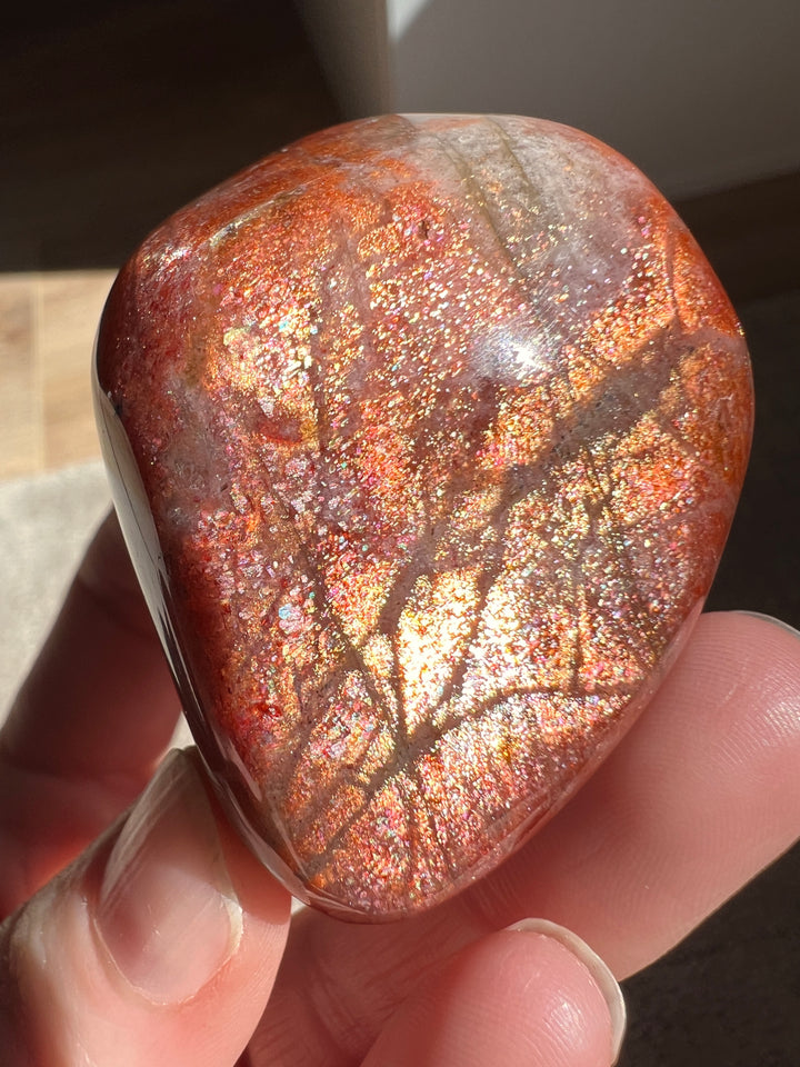 Tanzania Red Sunstone (8) | 120.5g