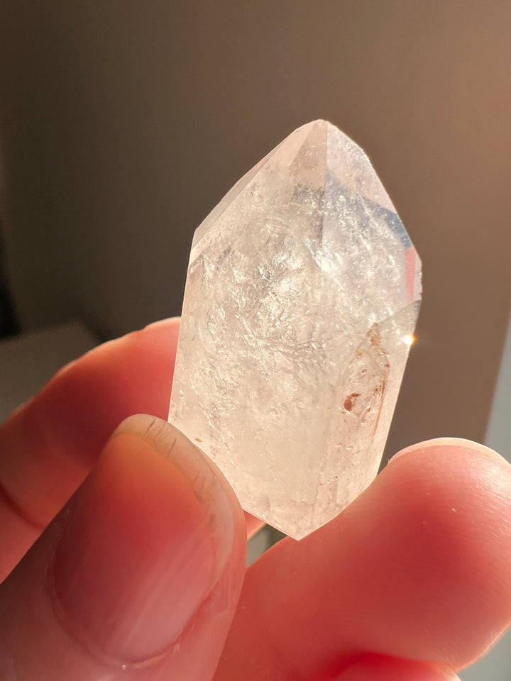 Partially Polished Quartz Enhydro (6) | 10.2g