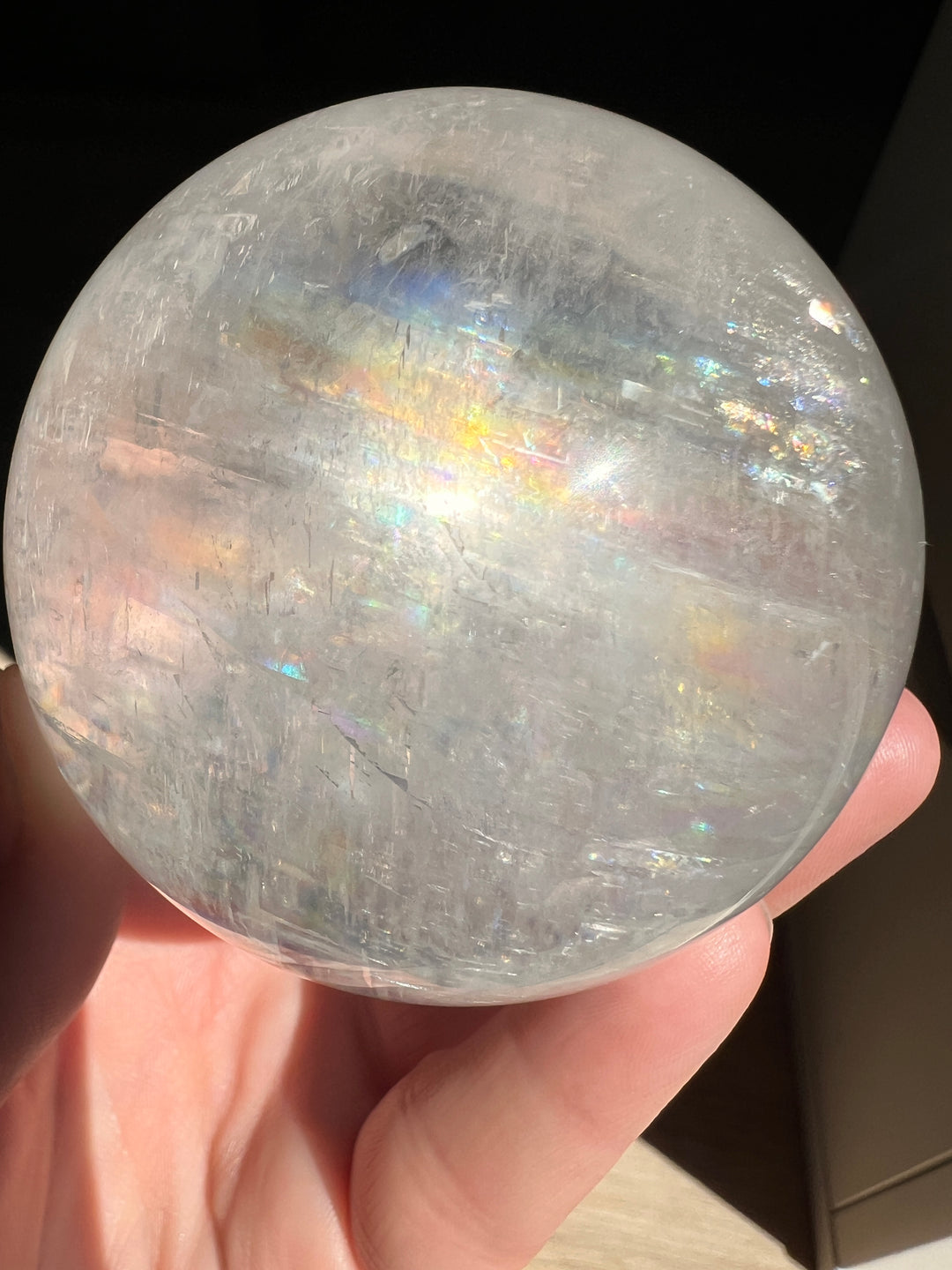 Optical Calcite Sphere (4) | 431.8g 67mm