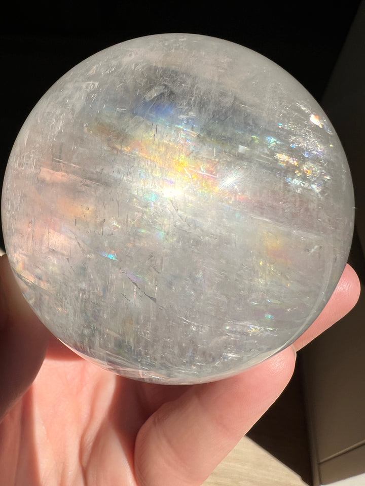 Optical Calcite Sphere (4) | 431.8g 67mm