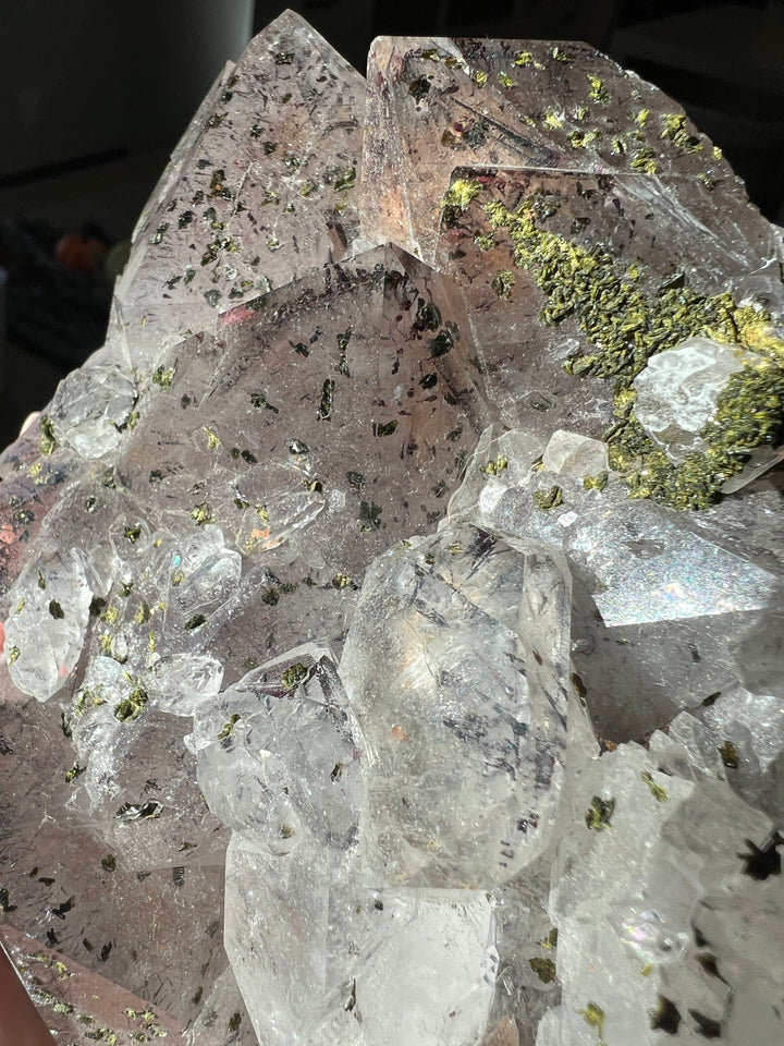 Sichuan China Quartz Clister with Epidote | 1lb 13oz