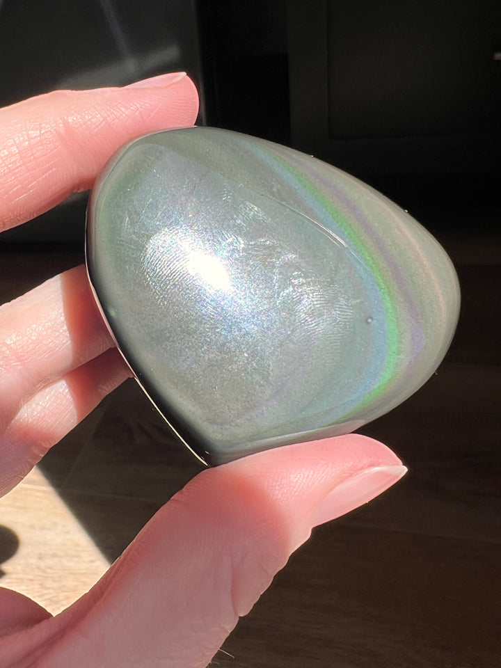 Rainbow Obsidian Heart (42) | 98.2g