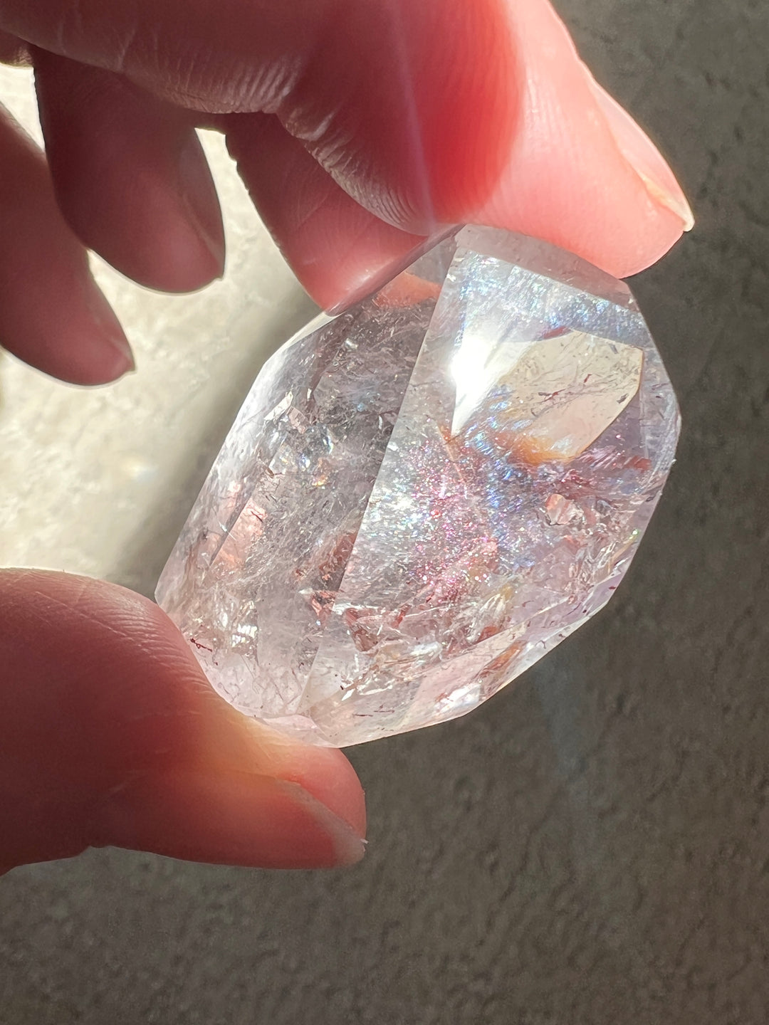 Pink Fire Quartz w/Amethyst (6) | 25.6g