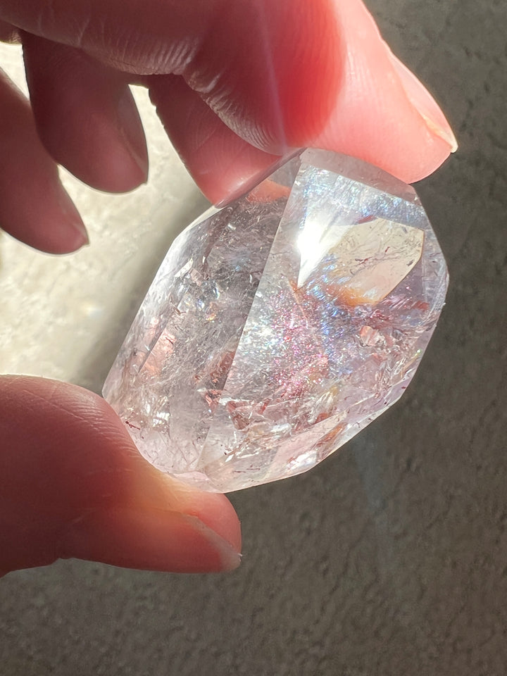 Pink Fire Quartz w/Amethyst (6) | 25.6g