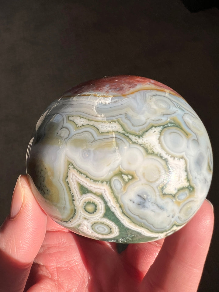 8th Vein Ocean Jasper Palmstone (2) | 221.6g