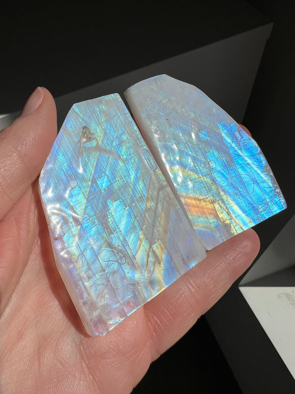 Moonstone Slab Set (2) | 84.3g