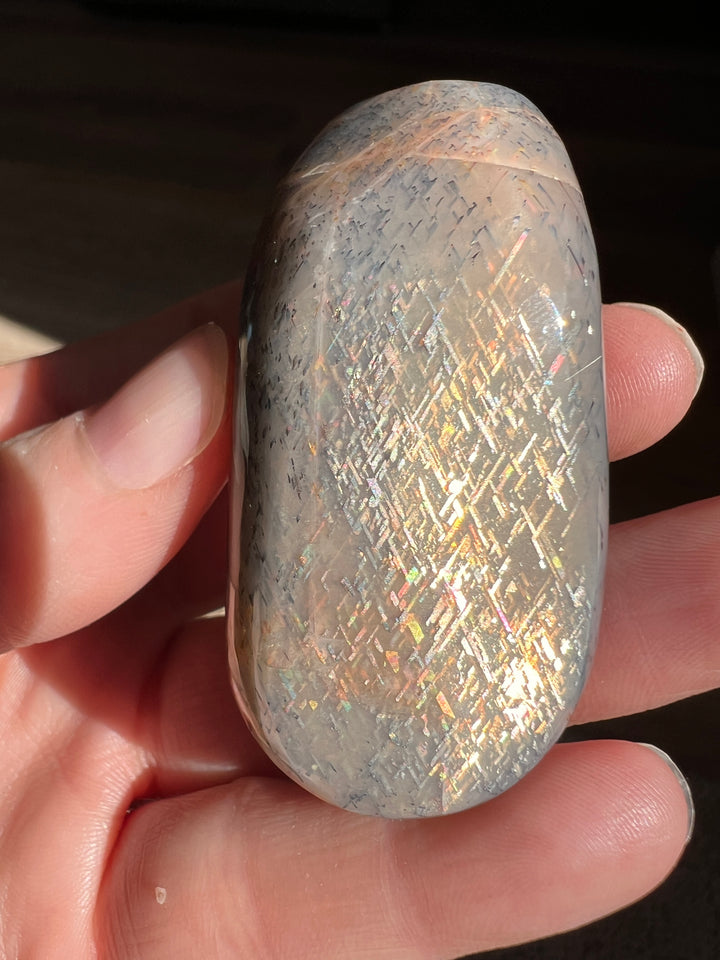 Tanzania Lattice Sunstone(4) | 68.6g