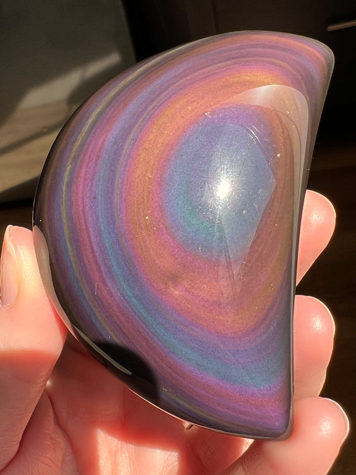 Rainbow Obsidian Moon (38) | 145g