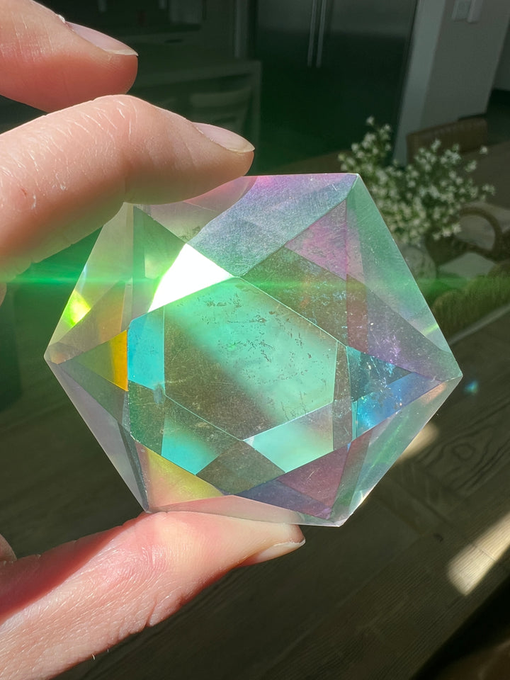 Aura Coated Quartz Star | 147.3g