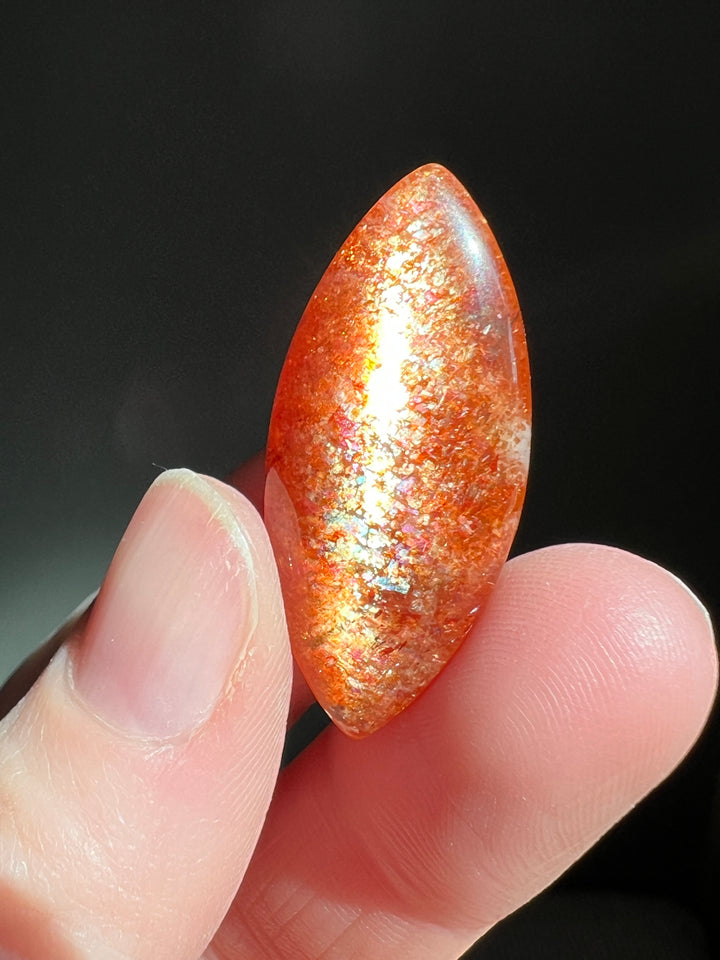 High Grade Confetti Sunstone | Blinding Flash and Hematite Glitter