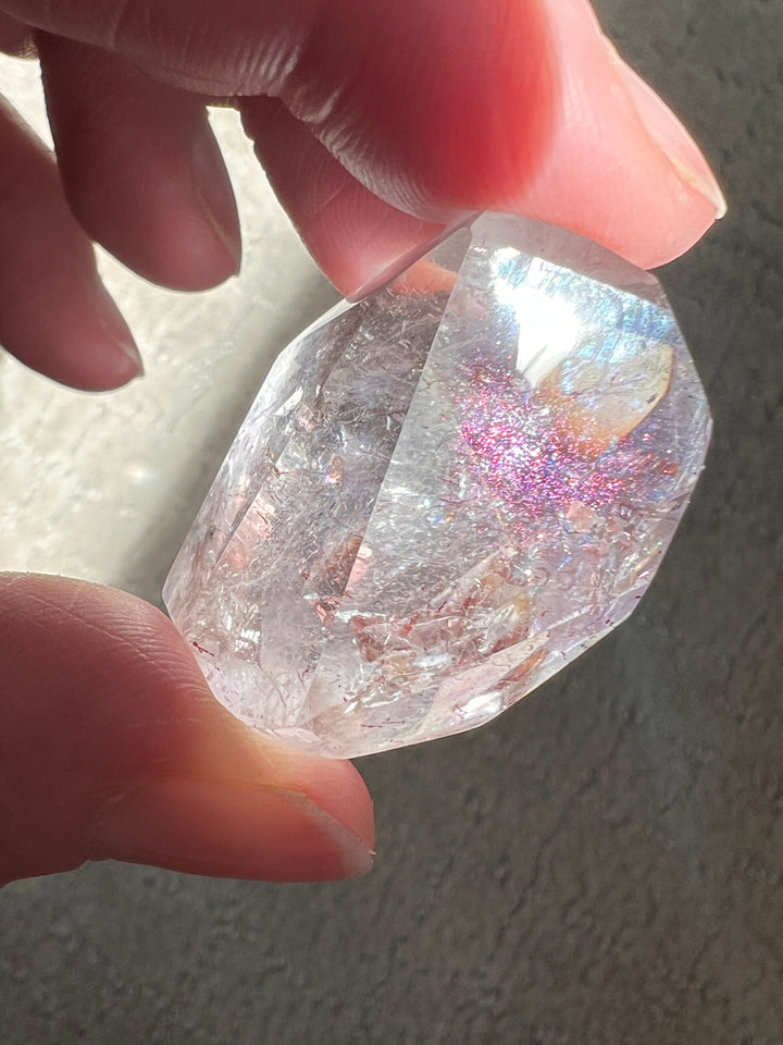 Pink Fire Quartz w/Amethyst (6) | 25.6g