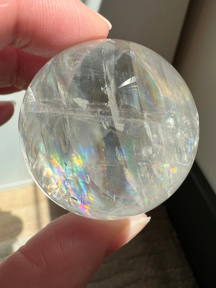 Optical Calcite Sphere (10) | 105.3g 42mm