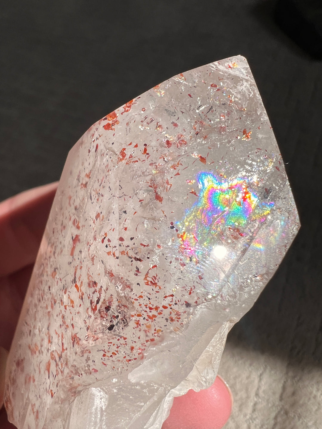 Sparkly Red Hematite Included Quartz (3) | 161.2g