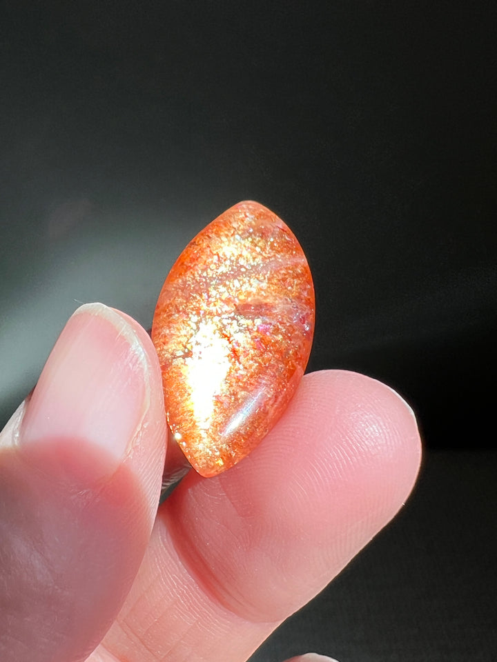 High Grade Confetti Sunstone | Blinding Flash and Hematite Glitter