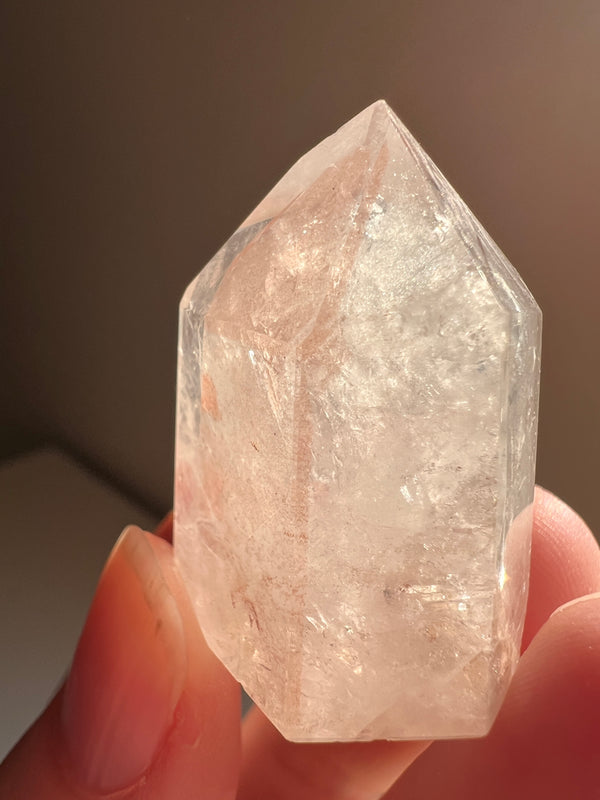 Partially Polished Quartz Enhydro (17) | 18.6g