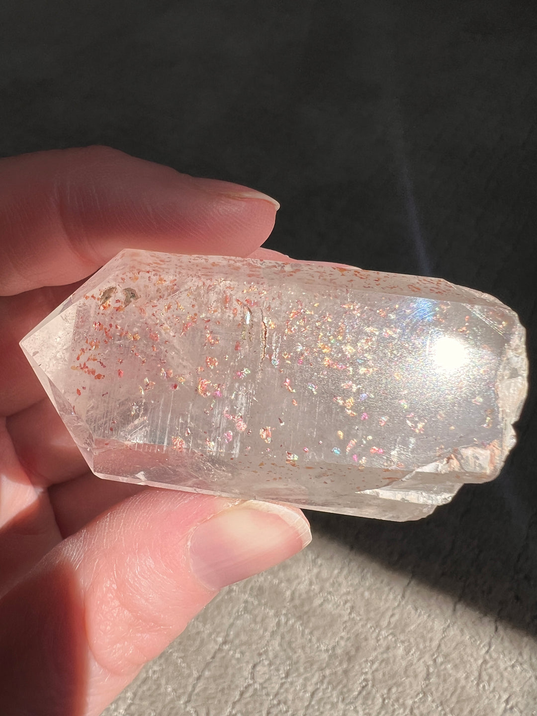 Sparkly Red Hematite Included Quartz (7) | 60g