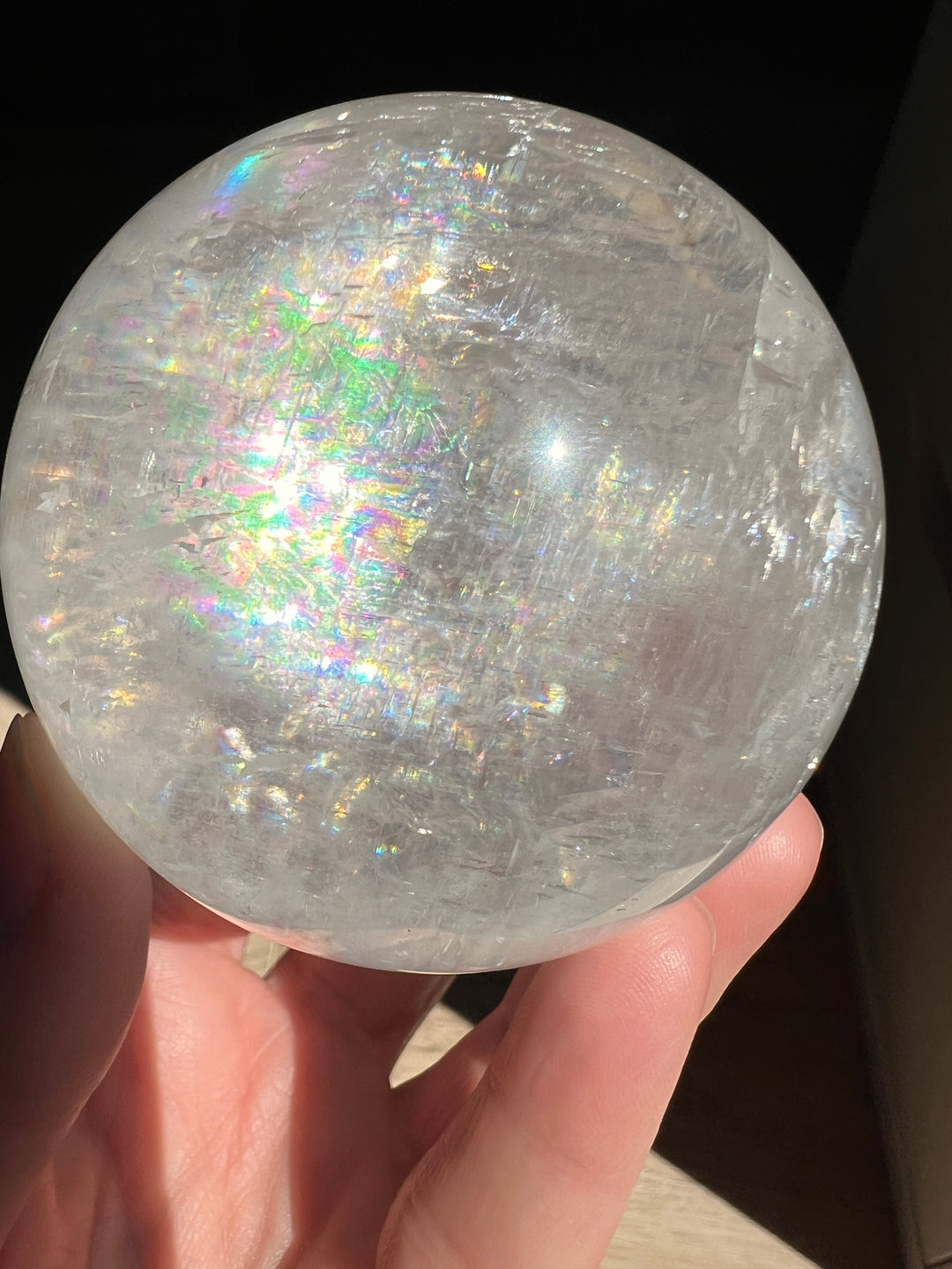 Optical Calcite Sphere (4) | 431.8g 67mm