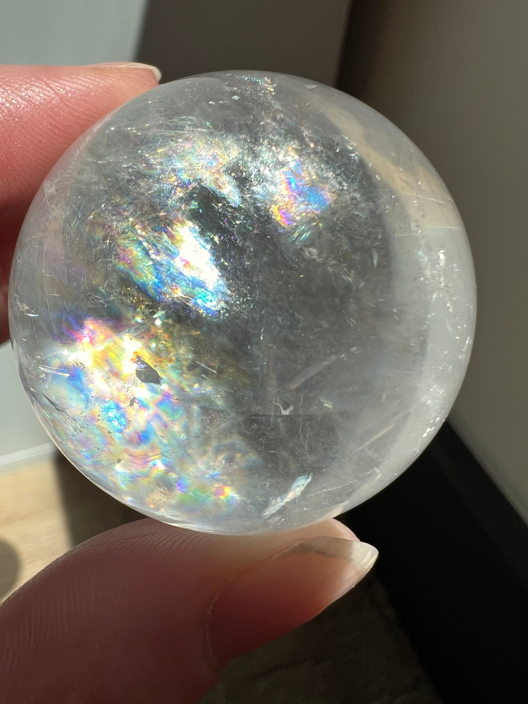 Optical Calcite Sphere (17) | 96.9g 41mm