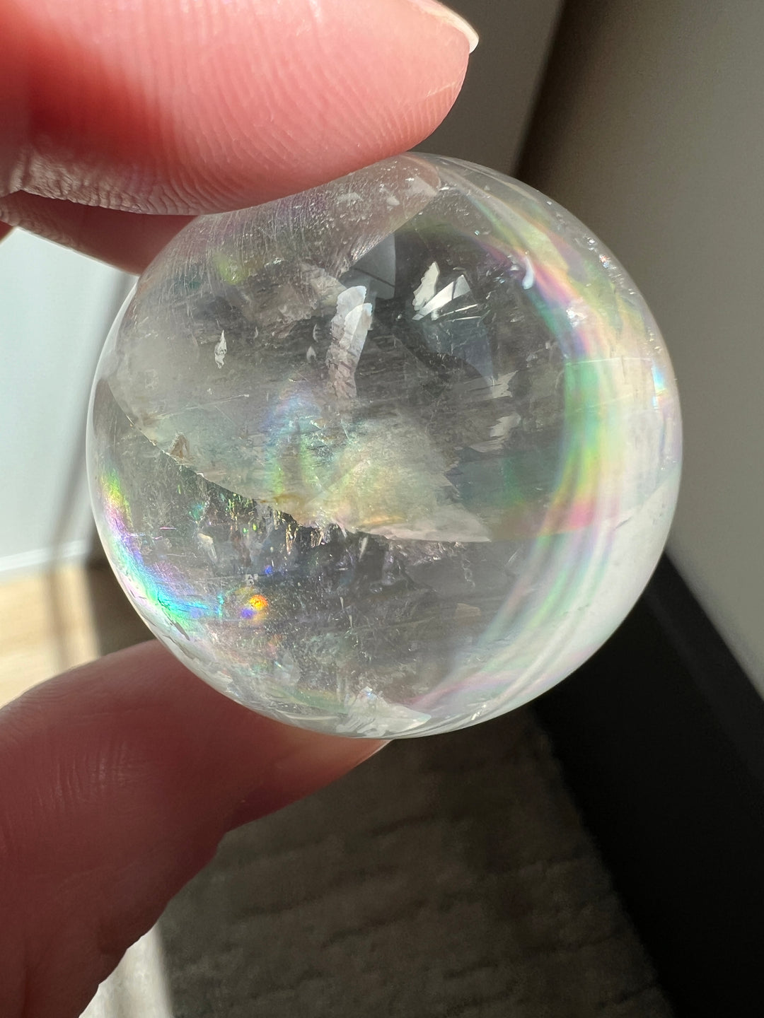 Optical Calcite Sphere (11) | 54.9g 34mm
