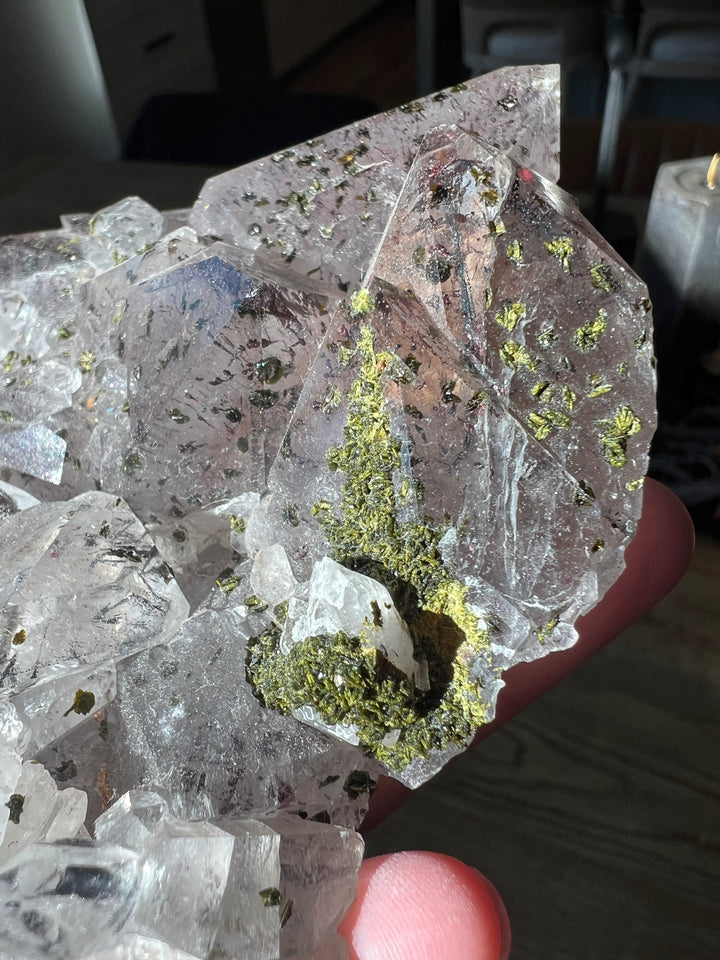 Sichuan China Quartz Clister with Epidote | 1lb 13oz